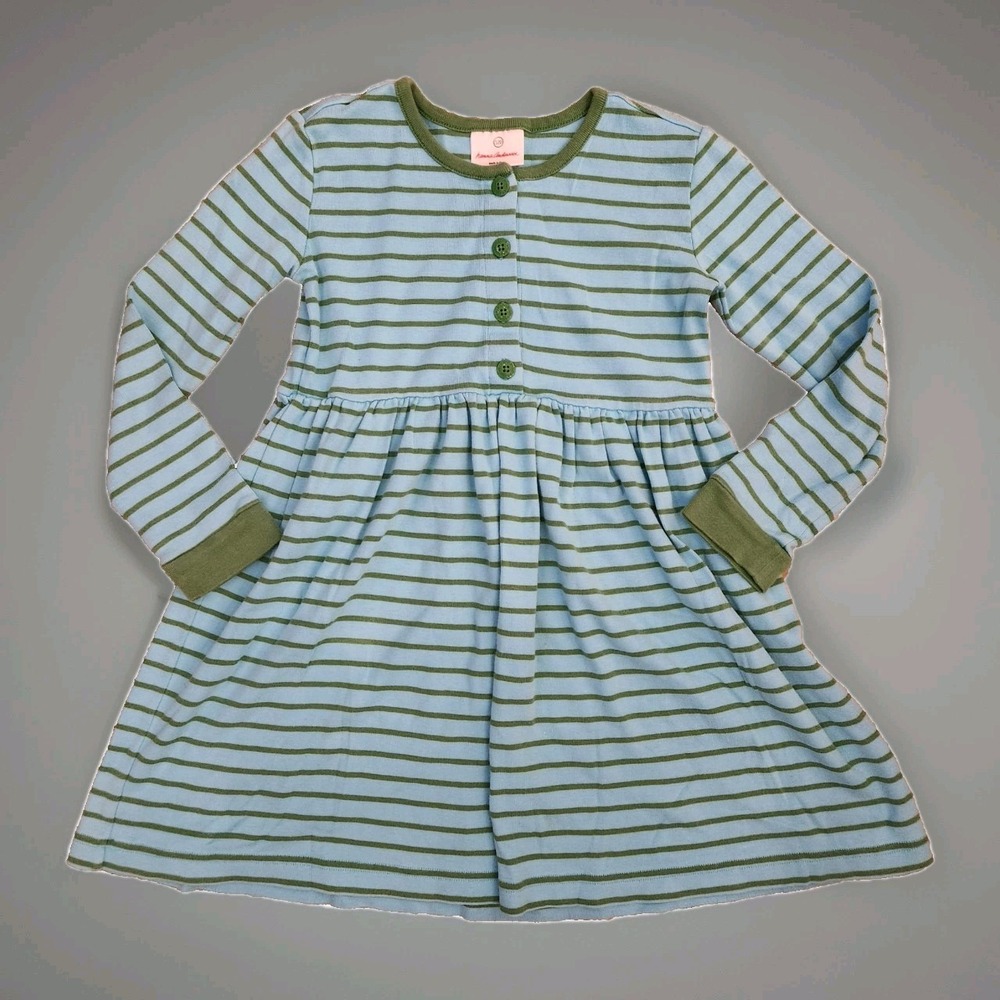 Andersson Blue & Green Stripe Long Sleeve Dress Size 120cm‎ for 6-7 years